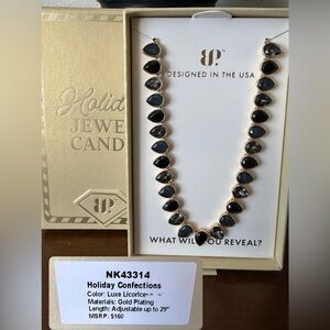Bomb Party Holiday Jewel Candy 2025 - Necklace Luxe Licorice/Gold
